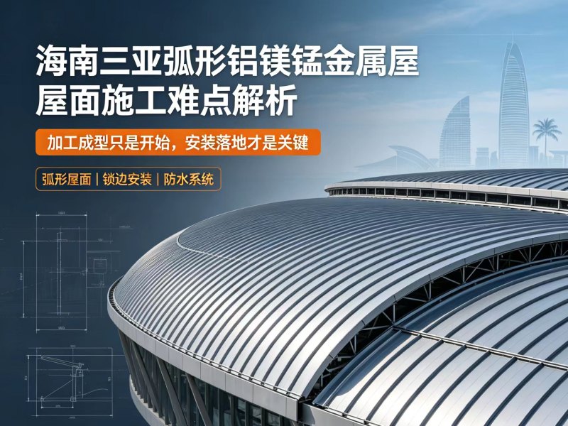 海南三亚弧形铝镁锰金属屋面施工难点解析:加工成型只是开始,安装落地才是关键