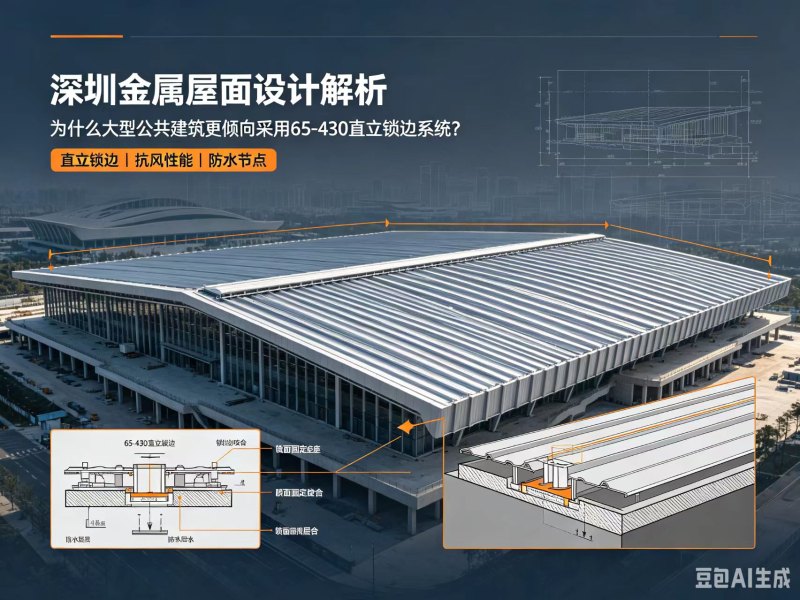 深圳金属屋面设计解析:为什么大型公共建筑更倾向采用65-430直立锁边系统?