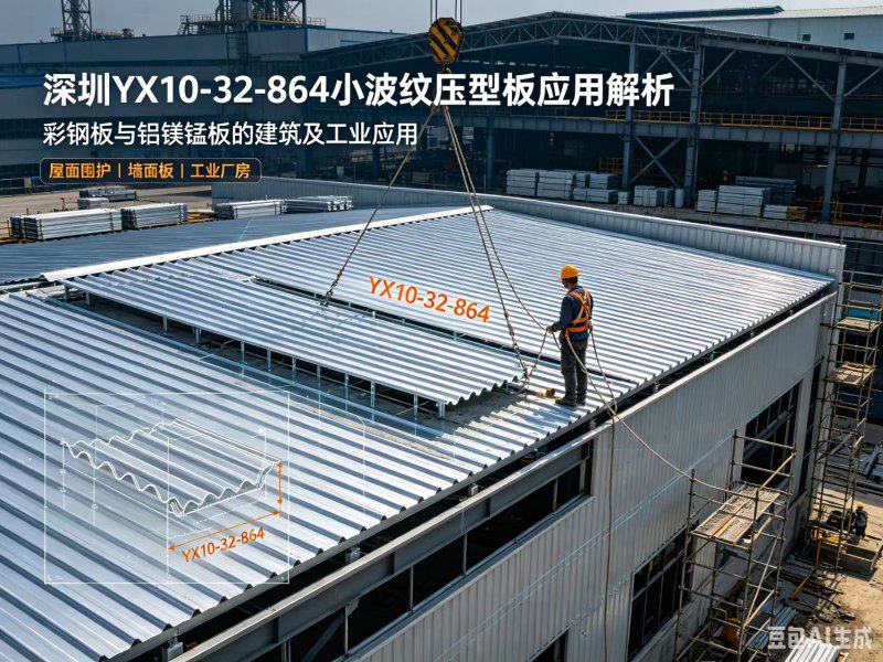 深圳YX10-32-864小波纹压型板应用解析:彩钢板与铝镁锰板的建筑及工业应用