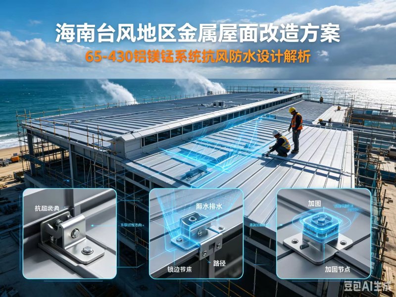 海南台风地区金属屋面改造方案:65-430铝镁锰系统抗风防水设计解析