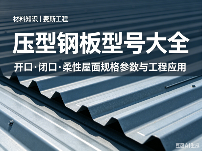 压型钢板型号大全:开口、闭口及柔性屋面压型钢板规格参数与工程应用指南