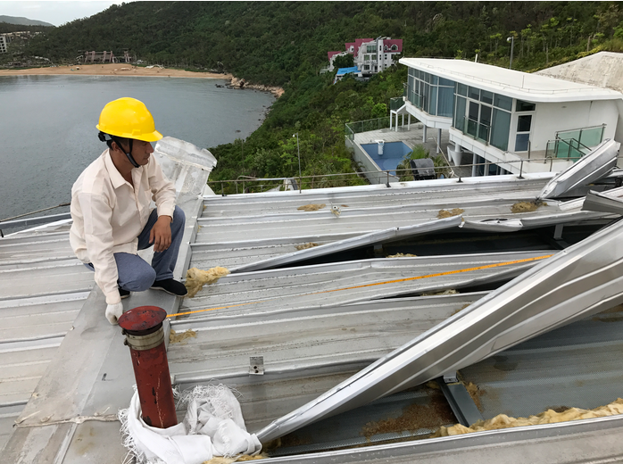 格力集团珠海东澳岛大酒店金属屋面抢修工程