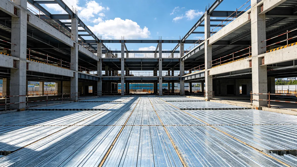 商业建筑夹层,满足夹层平台与组合楼板施工需求。