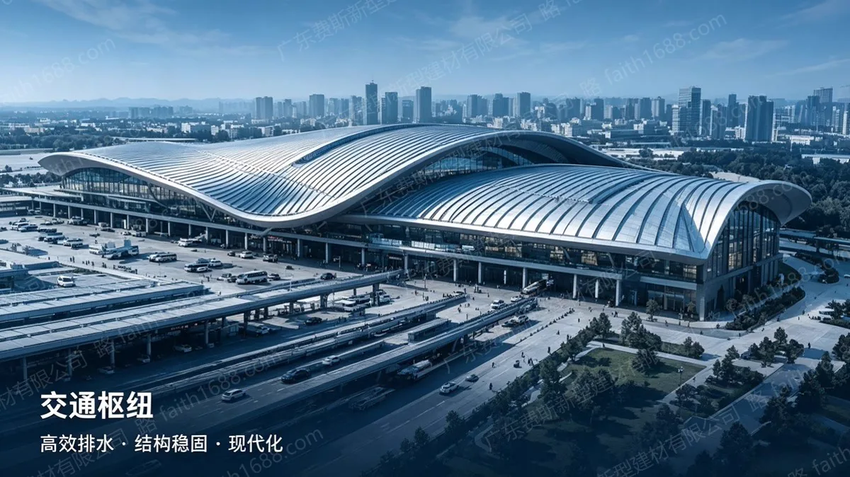 交通枢纽,高效排水、结构稳固、现代化。