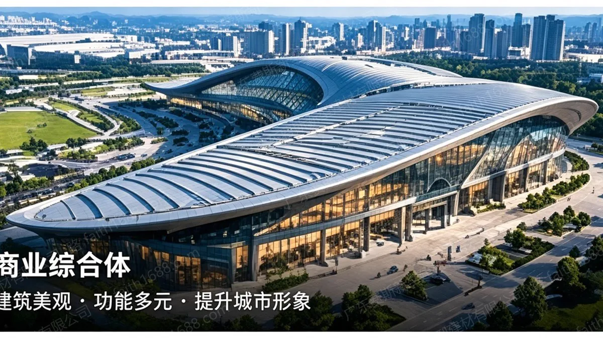 商业综合体,建筑美观、功能多元、提升城市形象。